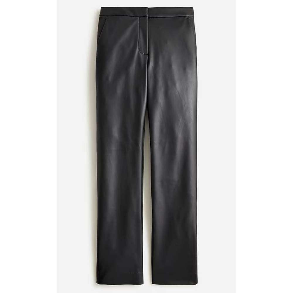 J.Crew Kate Straight-Leg Pant in Faux Leather - Picture 4 of 7